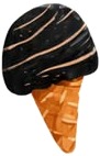a pair of earrings with black and gold stripes.jpg
